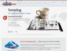 Tablet Screenshot of aba-promotion.de